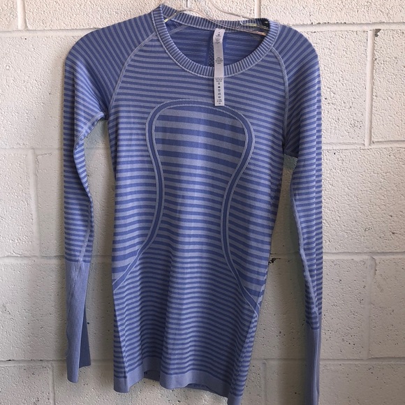 lululemon athletica Tops - lululemon blue swiftly long sleeve sz4 60942